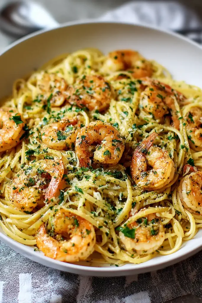 Garlic Butter Shrimp Pasta