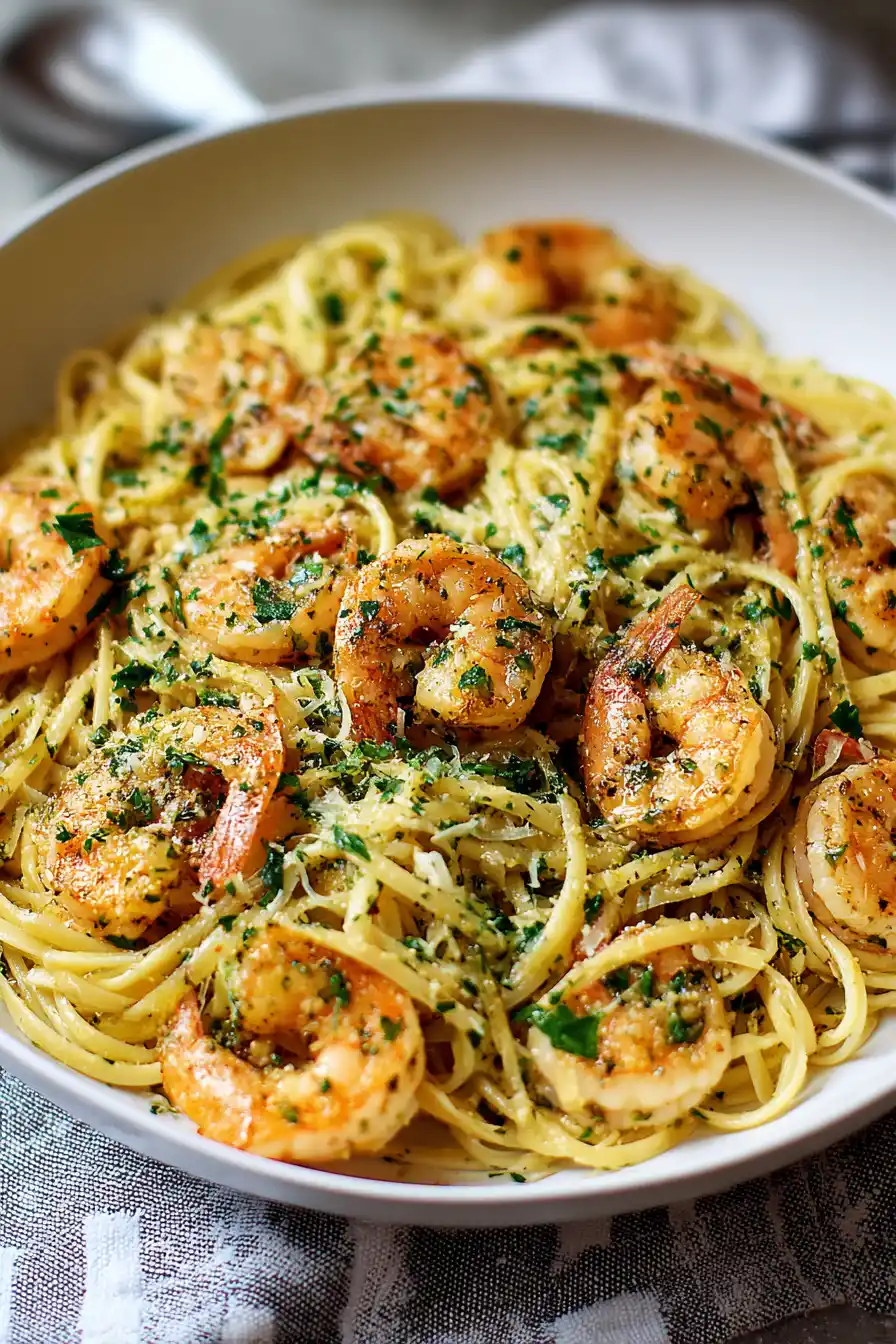 Garlic Butter Shrimp Pasta