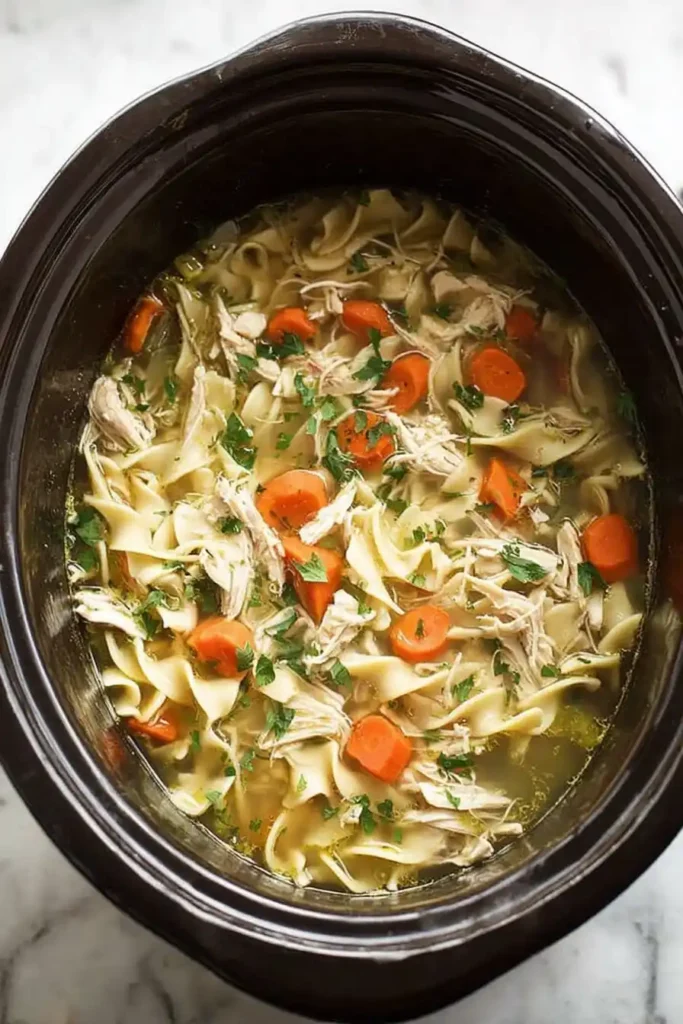 Slow Cooker Chicken Noodle Soup