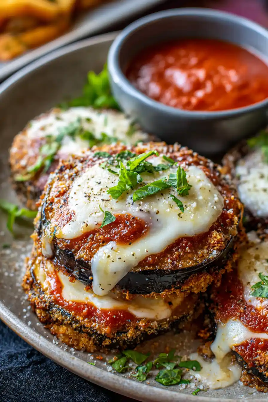 Air Fryer Eggplant Parmesan