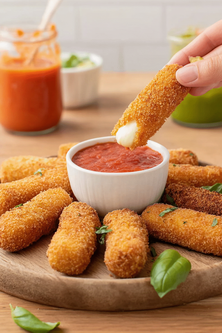 Air Fryer Mozzarella Sticks
