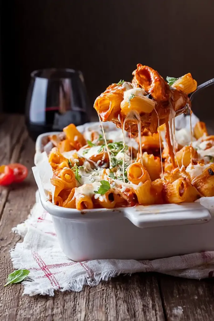 Chicken Parmesan Pasta Bake