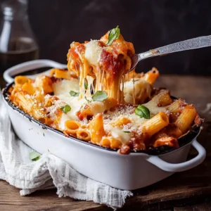 Chicken Parmesan Pasta Bake