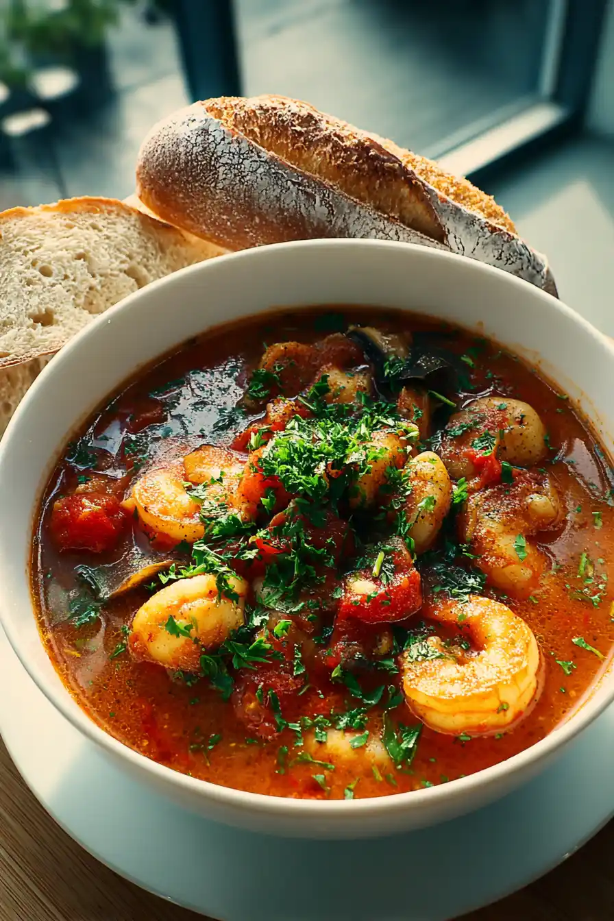 Pressure Cooker Seafood Stew