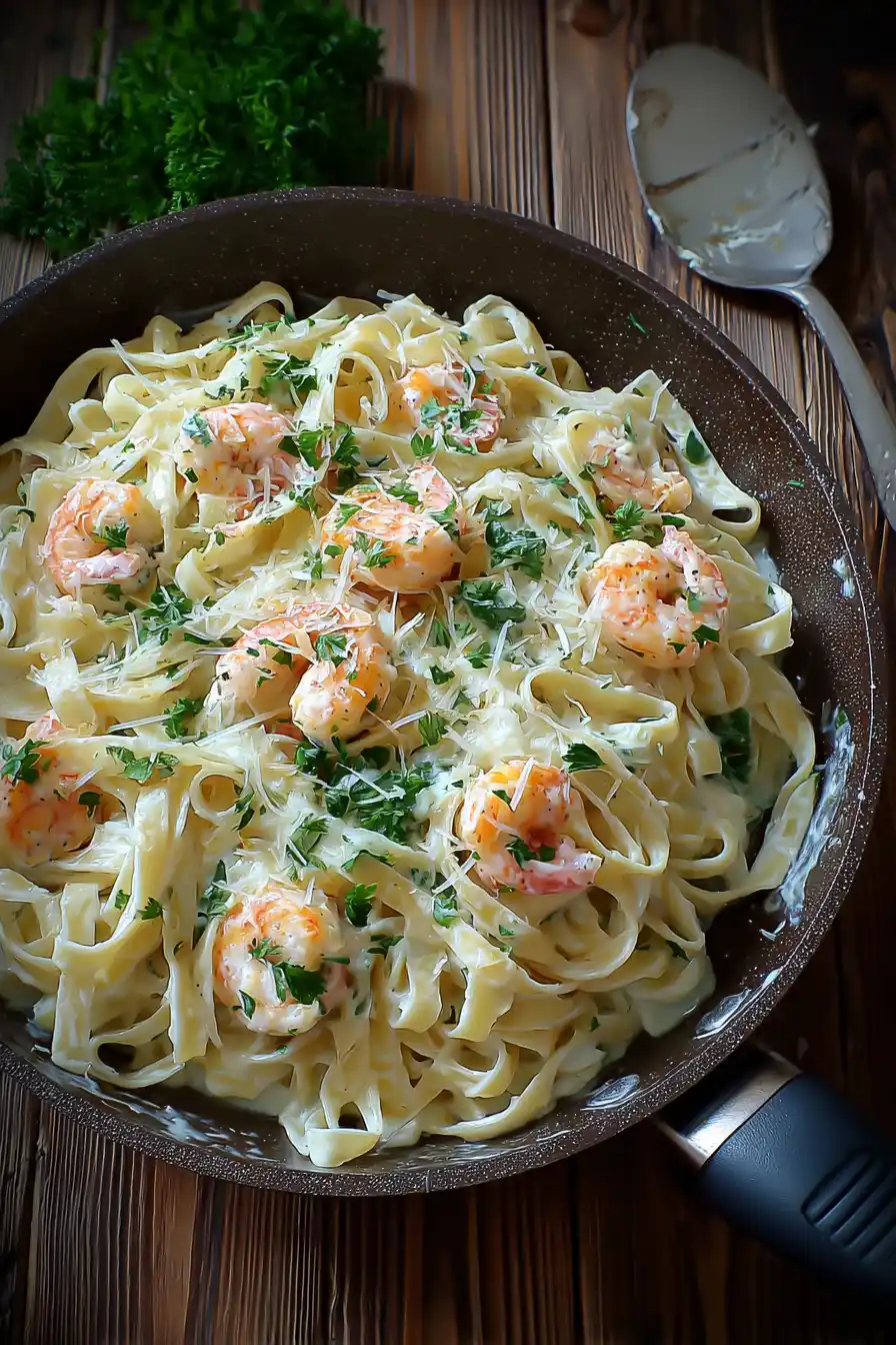 Seafood Fettuccine Alfredo Recipe