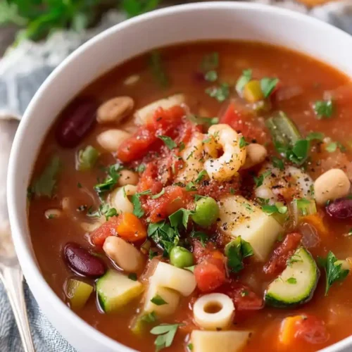 Slow Cooker Minestrone Soup