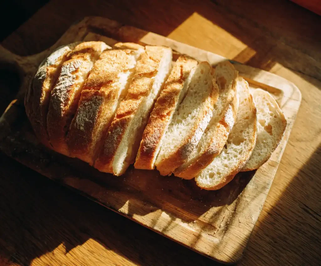 Thick bread cut into strips for air fryer French toast sticks
