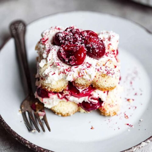 Cherry Almond Tiramisu