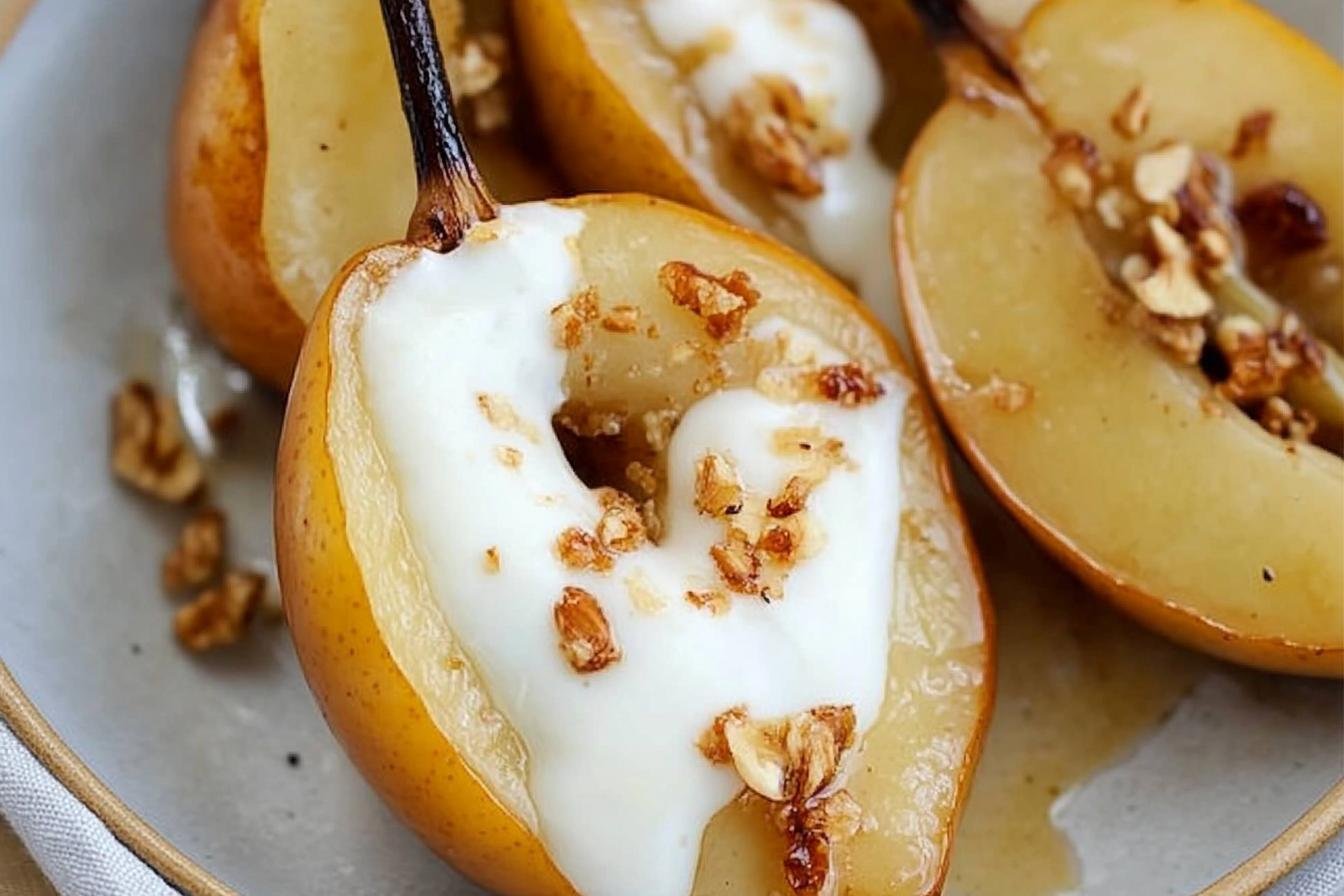 Honey Vanilla Baked Pears