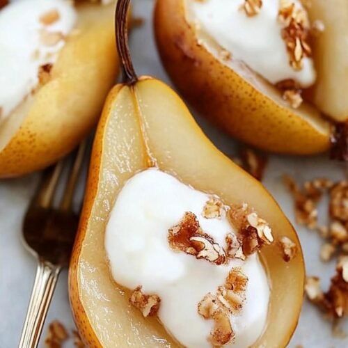 Honey Vanilla Baked Pears