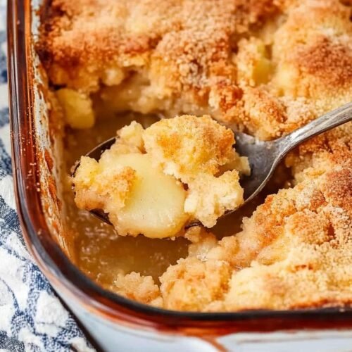 Cake Mix Pear Cobbler