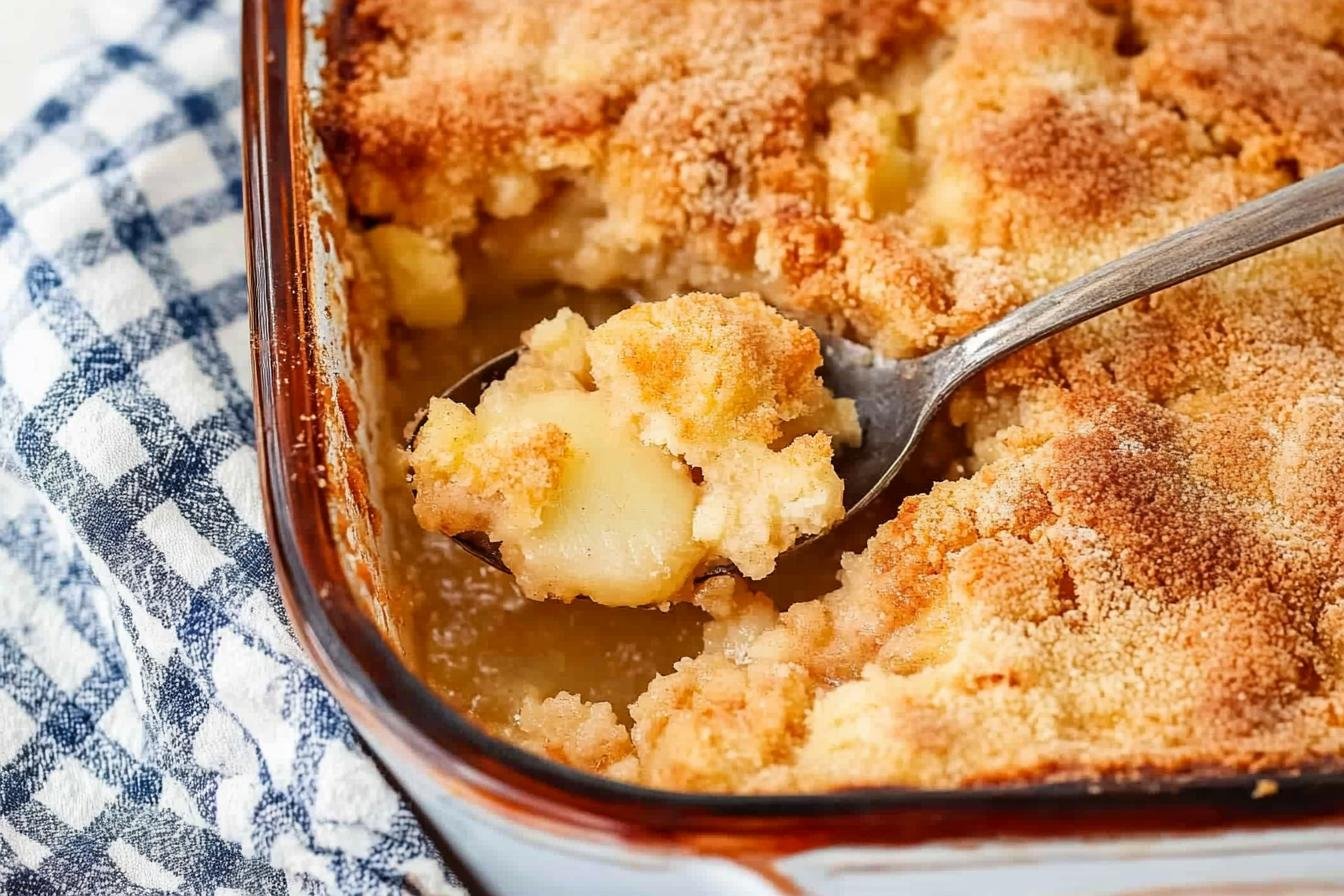 Cake Mix Pear Cobbler