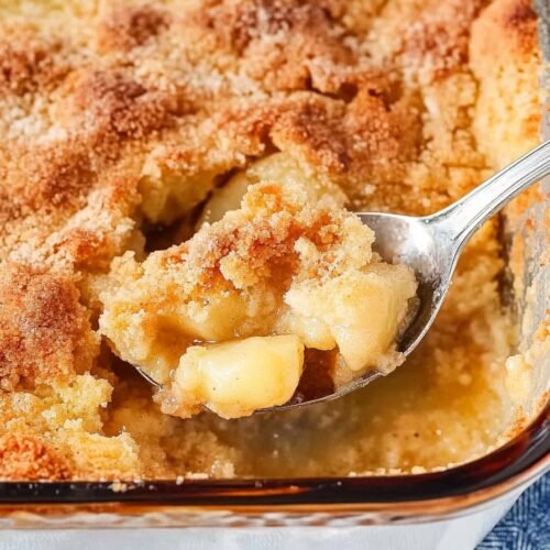 Cake Mix Pear Cobbler