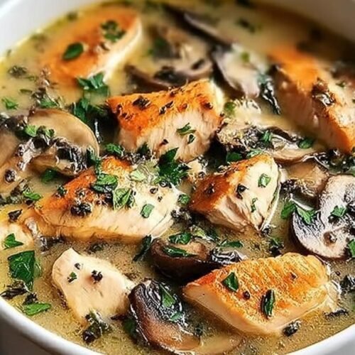 Rotisserie Chicken Mushroom Soup