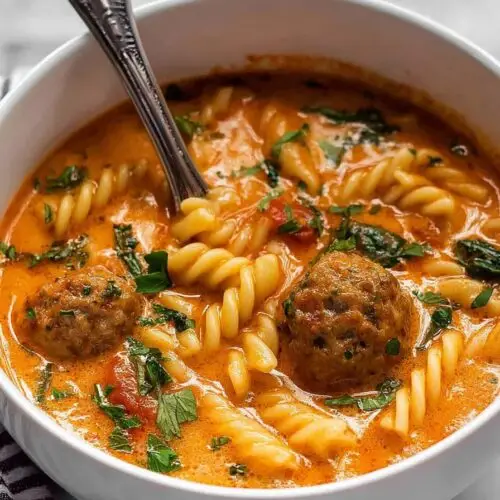 Creamy Italian Meatball Soup Recipe