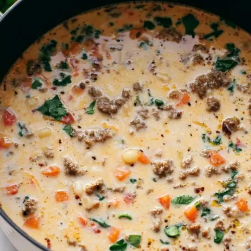 Creamy Parmesan Italian Sausage Soup