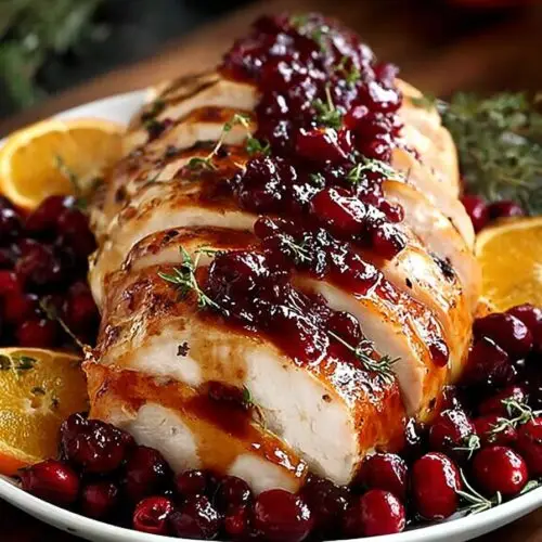 Cranberry Orange Glazed Turkey Breast
