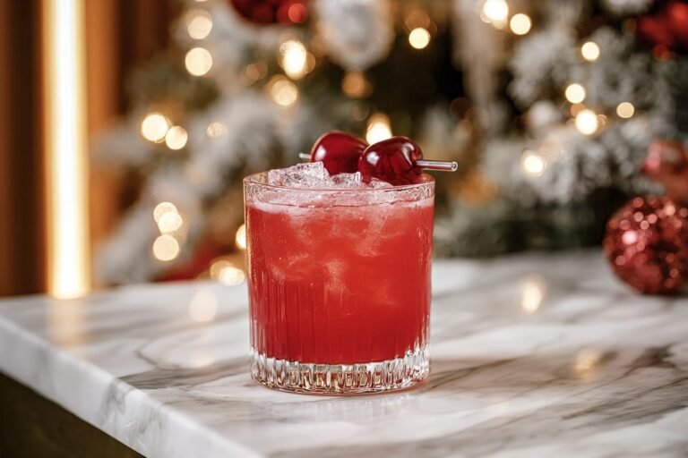 Cherry Christmas Mocktail