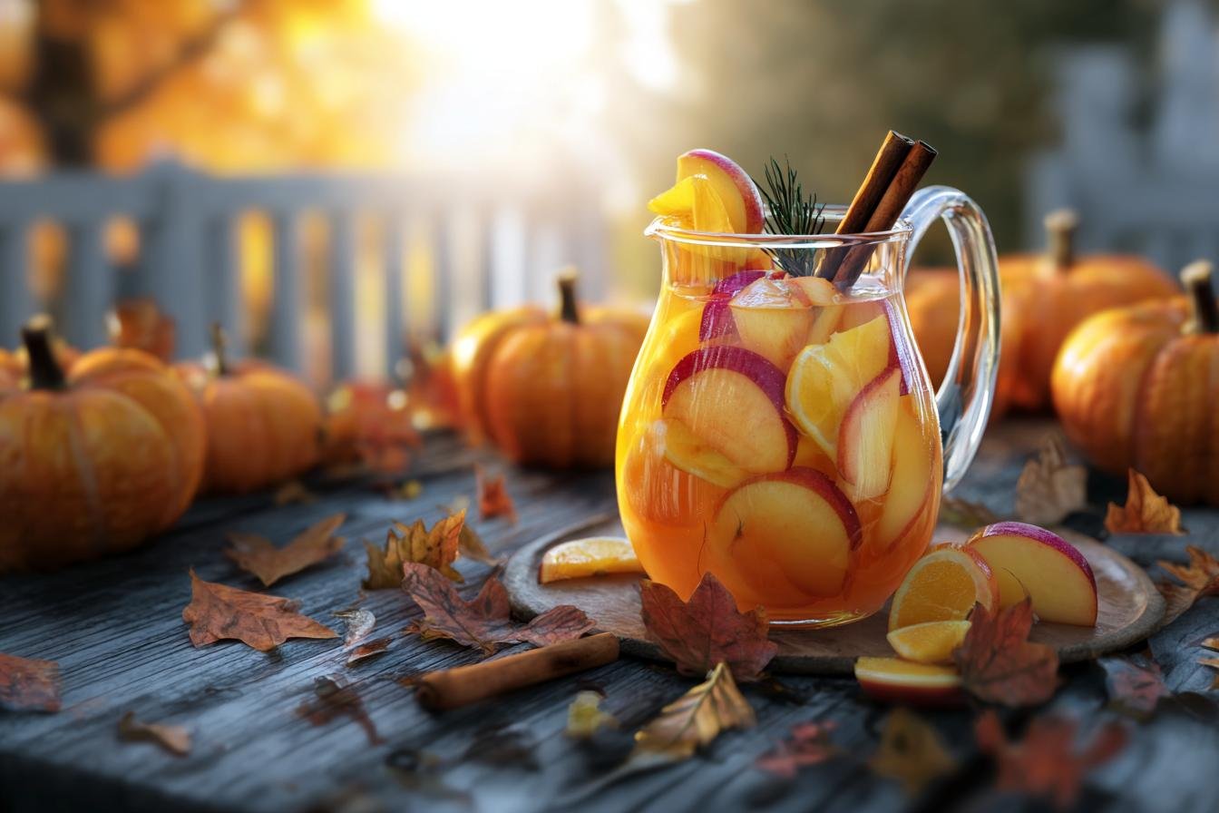 Pumpkin Spice Fireball Sangria