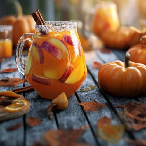 Pumpkin Spice Fireball Sangria