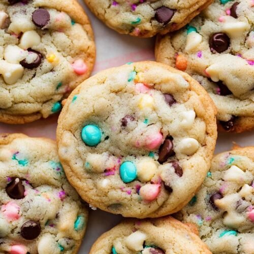 Cake Batter Chocolate Chip Cookies