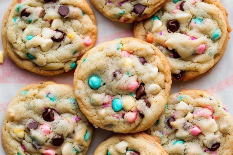 Cake Batter Chocolate Chip Cookies
