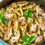 Creamy Chicken Pesto Pasta