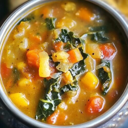 Kale and Roasted Vegetable Soup