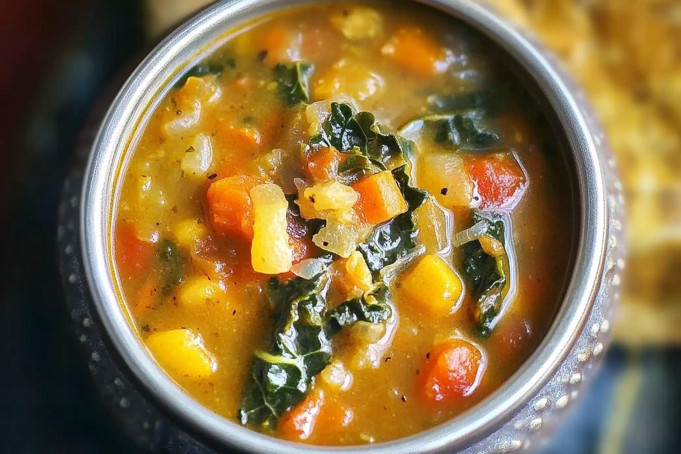 Kale and Roasted Vegetable Soup