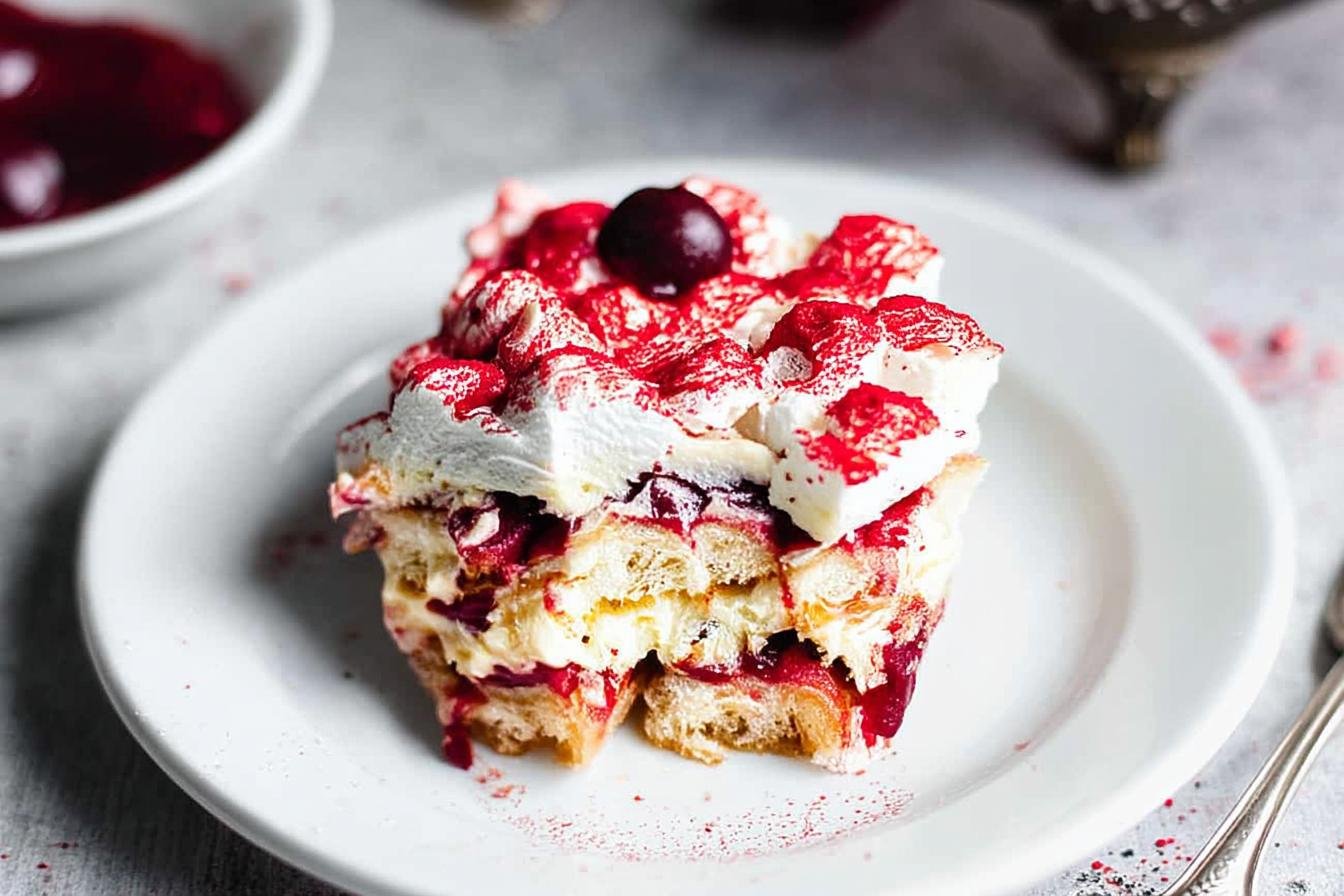 Cherry Almond Tiramisu