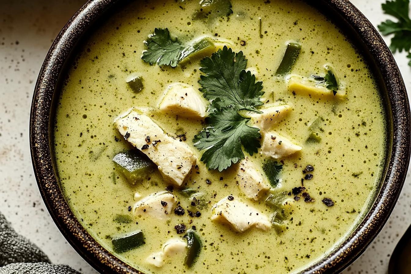 Cozy Roasted Poblano Soup