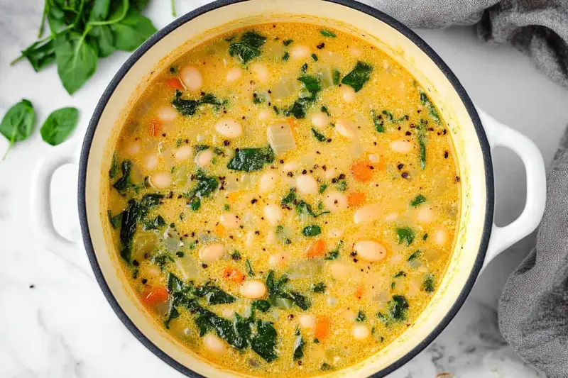 Healthy Tuscan White Bean Soup