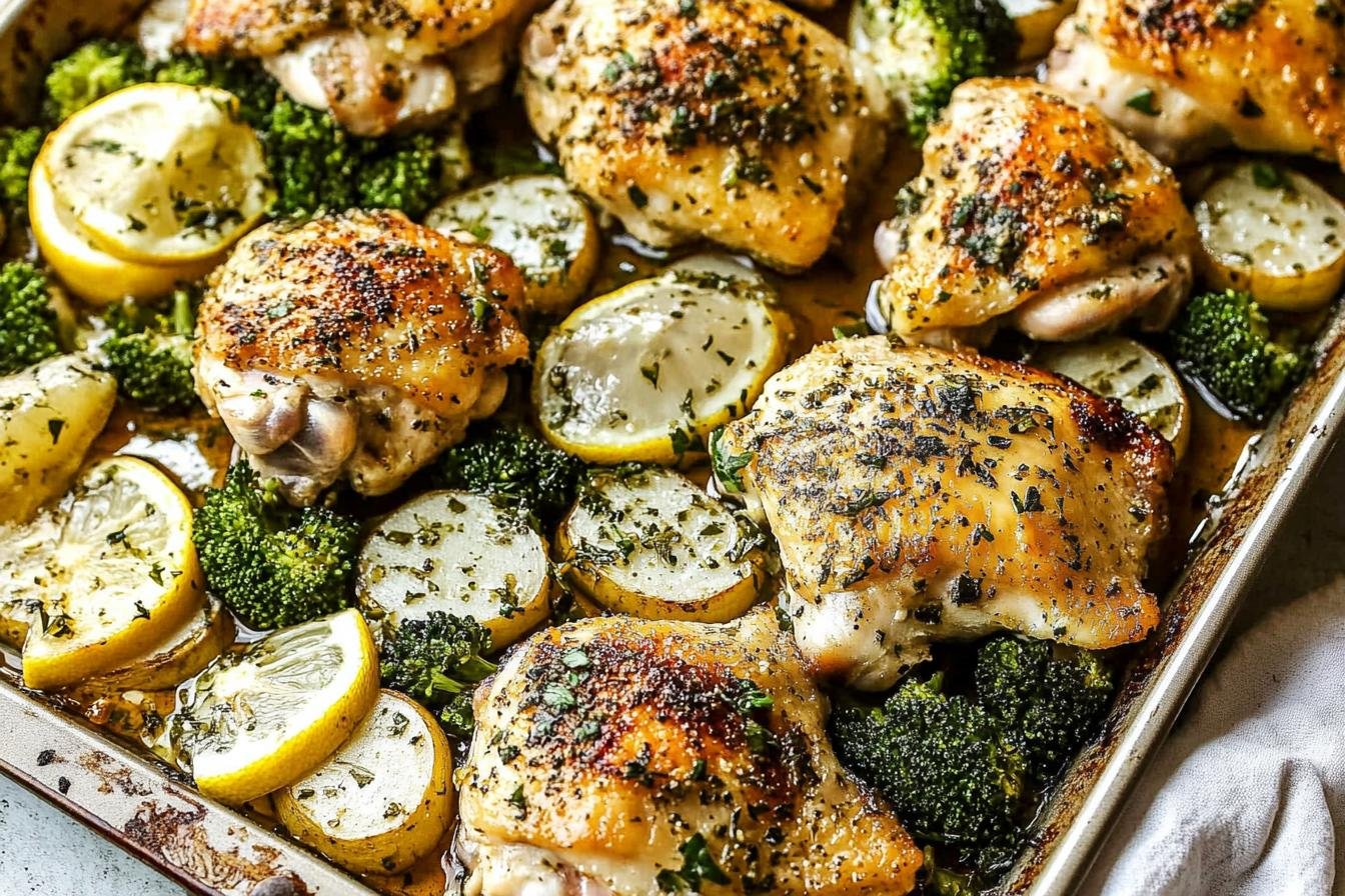 Lemon Garlic Chicken Thighs