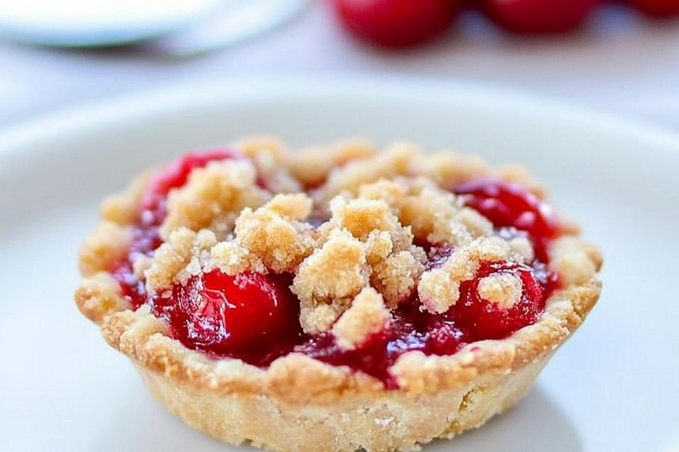 Cherry Crumb Pie Minis