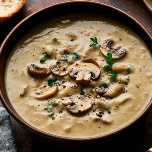 Creamy Vegan Mushroom Soup