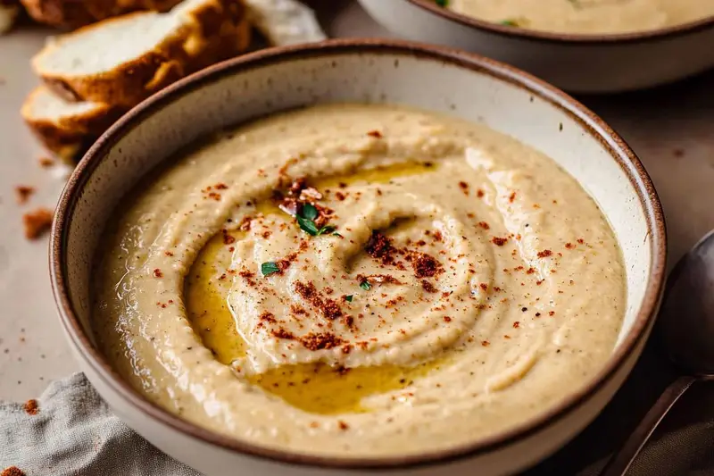 Creamy Vegan Cauliflower Soup