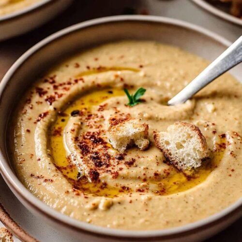 Creamy Vegan Cauliflower Soup