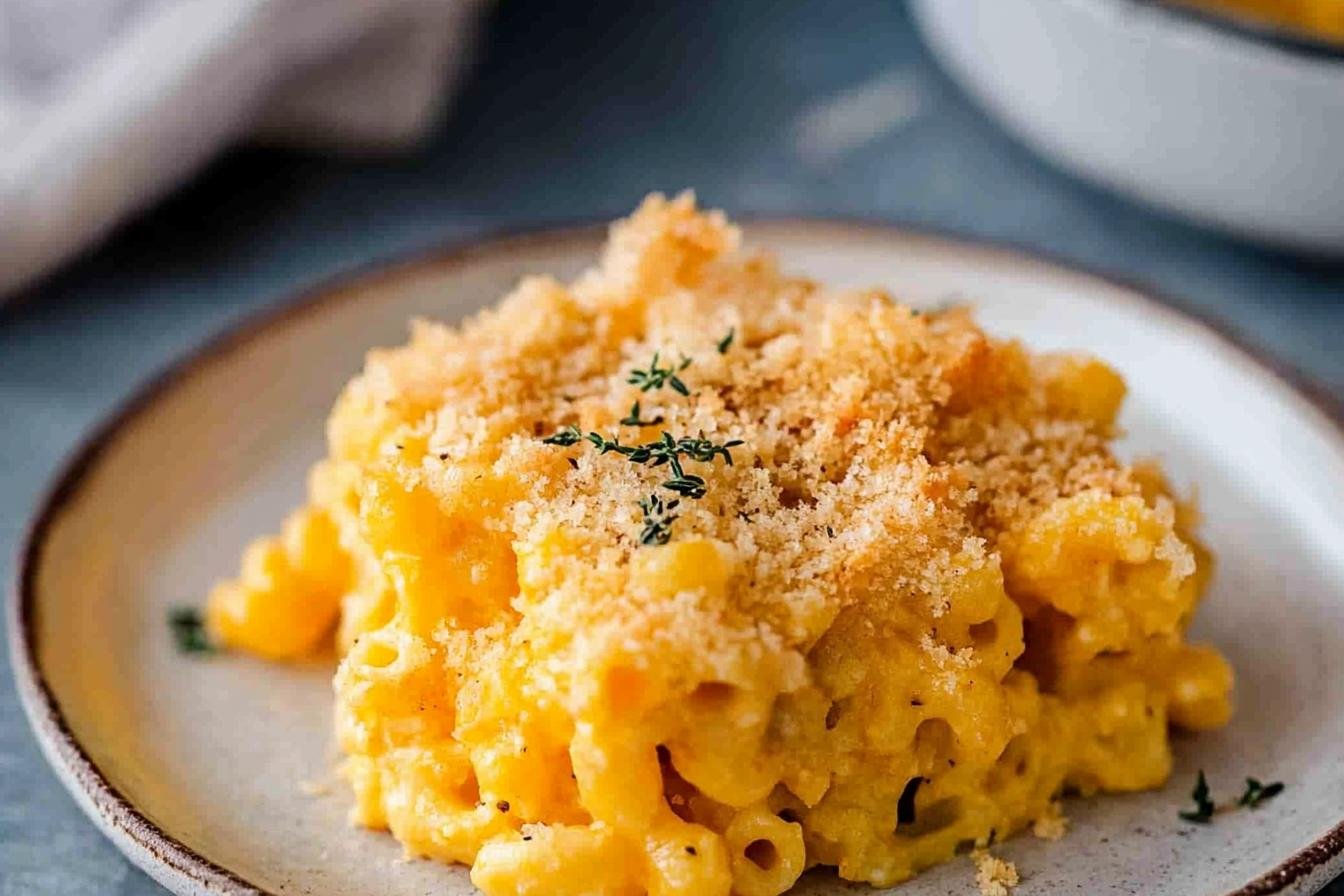 Crispy Baked Vegan Mac and Cheese
