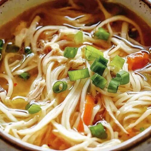 Ginger Garlic Chicken Noodle Soup
