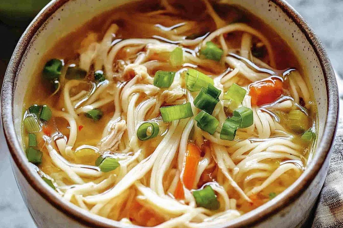 Ginger Garlic Chicken Noodle Soup