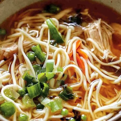 Ginger Garlic Chicken Noodle Soup