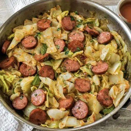 Kielbasa and Cabbage Skillet