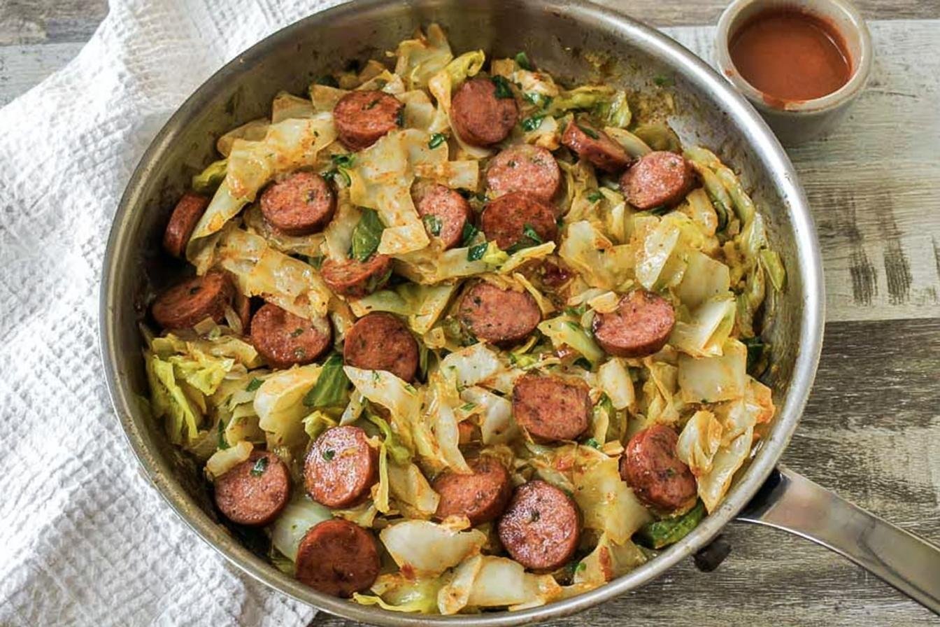 Kielbasa and Cabbage Skillet