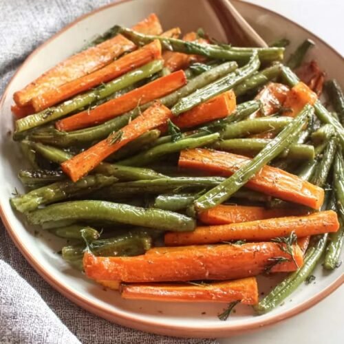 Roasted Green Beans and Carrots