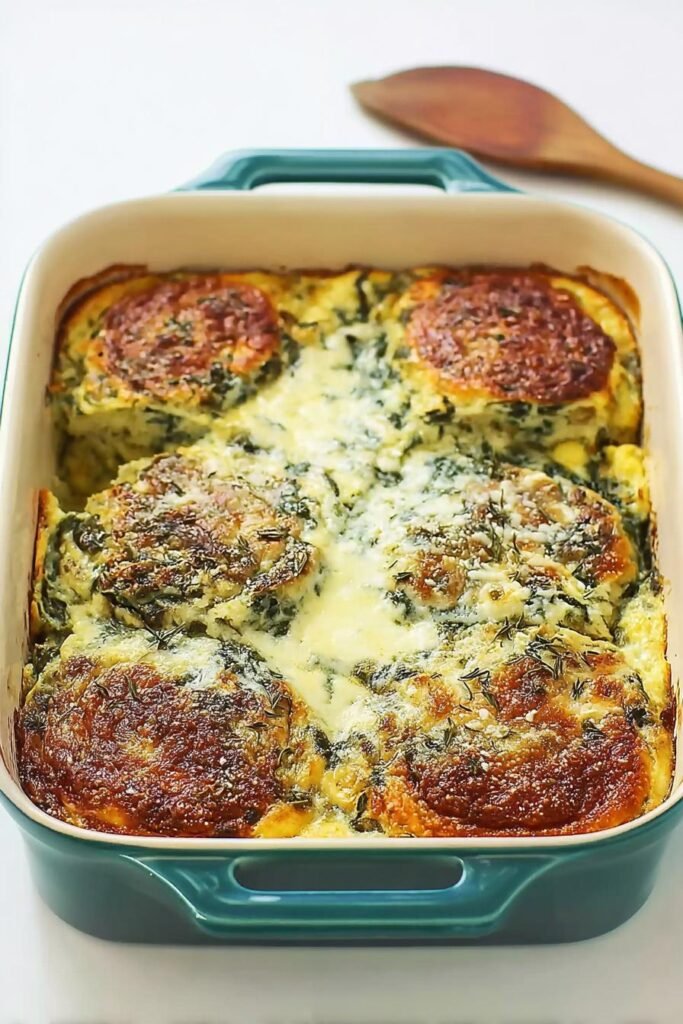 Spinach Florentine Breakfast Casserole