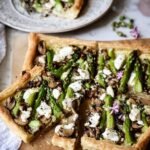 Asparagus Tart with Goat Cheese and Mushrooms