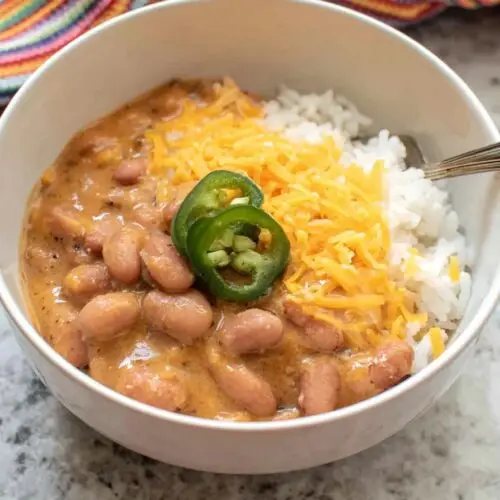 Cheesy Pinto Beans