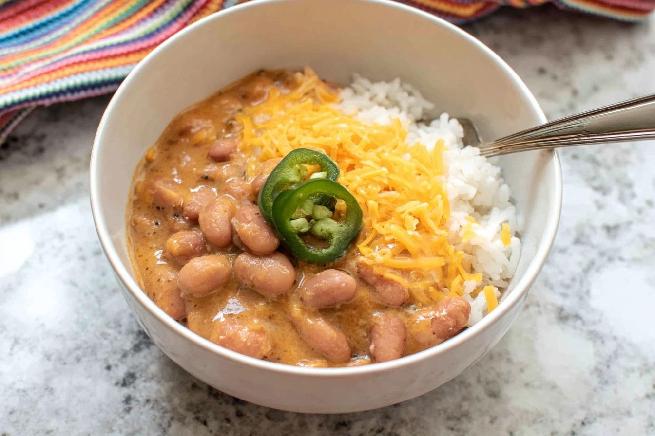 Cheesy Pinto Beans