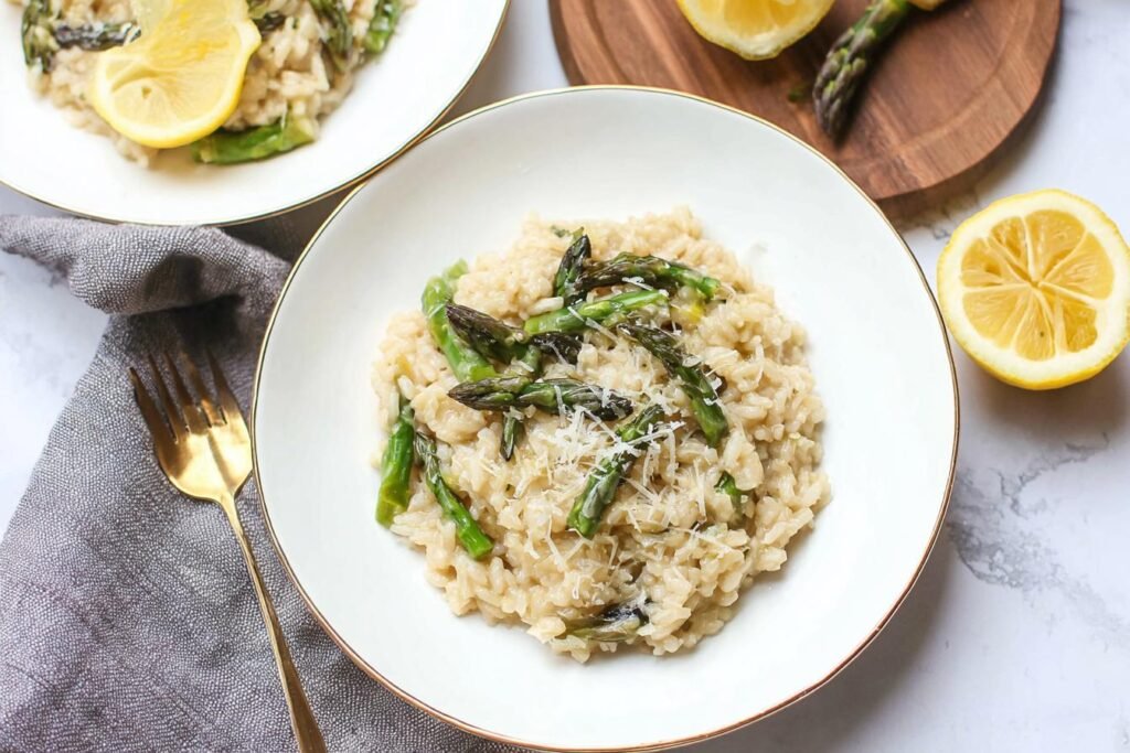 Instant Pot Lemon Asparagus Risotto
