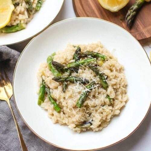 Instant Pot Lemon Asparagus Risotto